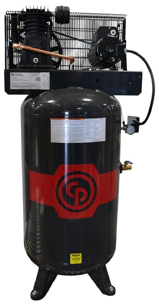 Chicago Pneumatic RCP-4981VNS 5HP 80 Gallon 2 Stage Reciprocating Air Compressor