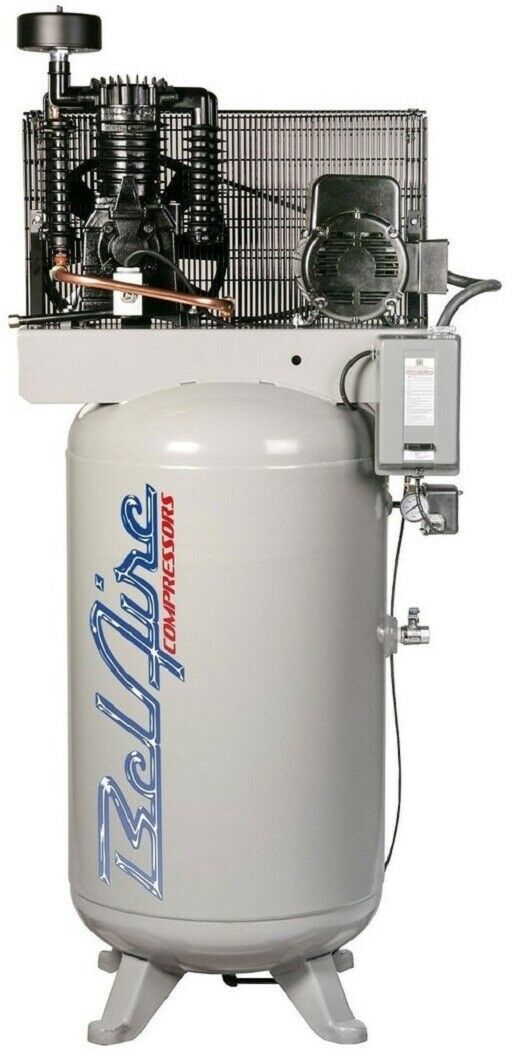 Belaire 338VL 7.5Hp 2 Stage 208-230V 3PH 25CFM 80 Gallon Vertical Air Compressor