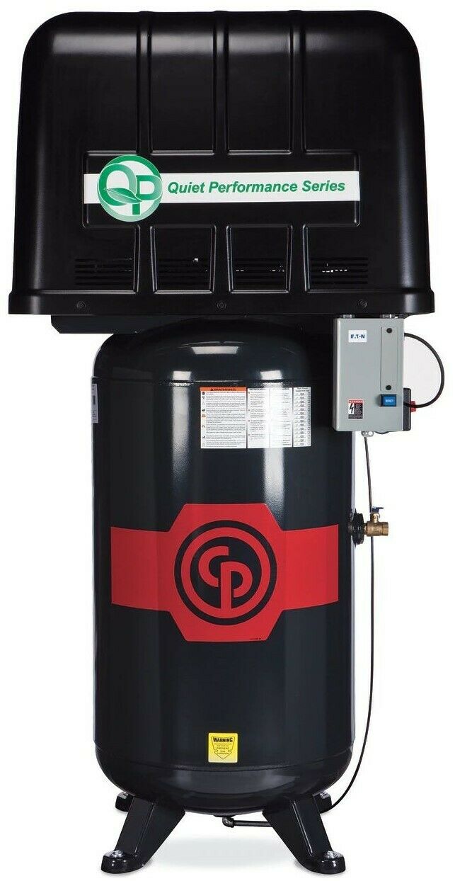CP RCP-7581VQP 7.5HP 80 Gallon 2Stage 208-230V 1PH Quiet Enclosed Air Compressor