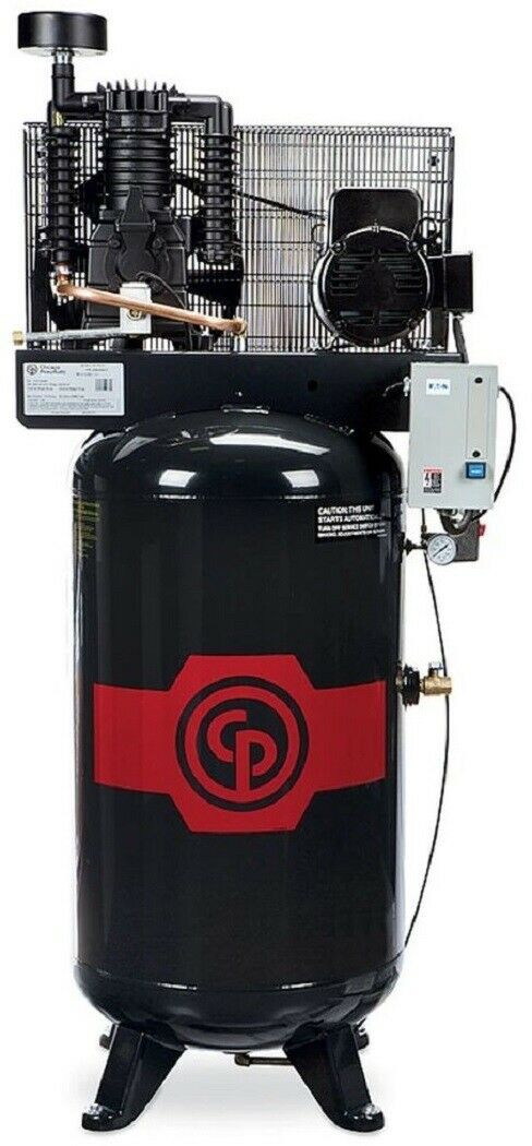 CP RCP-7581VS 7.5Hp 2Stage 208-230V 1PH 25.3CFM Vertical 80Gallon Air Compressor