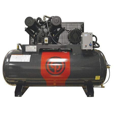 Chicago Pneumatic 10HP 2Stage 230V 3PH 120Gal Horizontal Compressor RCP-C10123HS