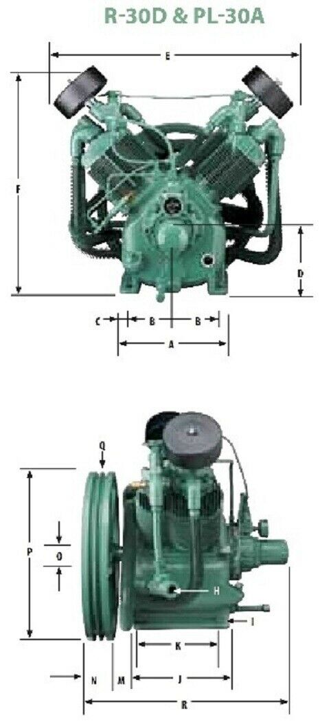Champion R30 Replacement Air Compressor Pump 7.5-15Hp (bare pump only) CAPRSA02
