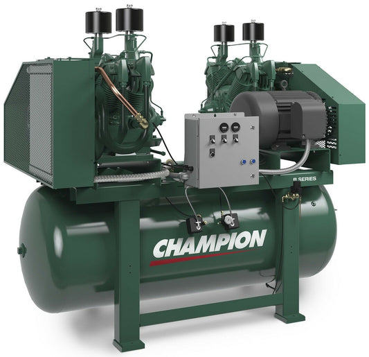 Champion HR25D-24 R-Series 50Hp 240Gal 208/230V 3PH 181CFM Duplex Air Compressor