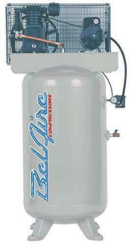 BelAire 4918VN 5HP 208-230V 1PH 2Stage 15.3CFM 80 Gallon Vertical Air Compressor