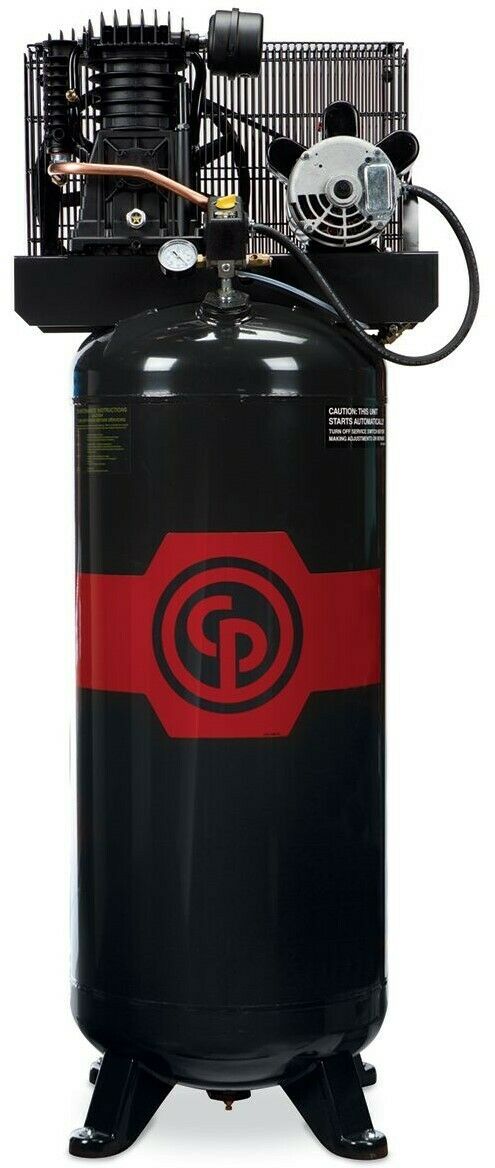 Chicago Pneumatic RCP-4961VNS 5HP 2Stage 230V 1PH 60 Gal vertical air compressor