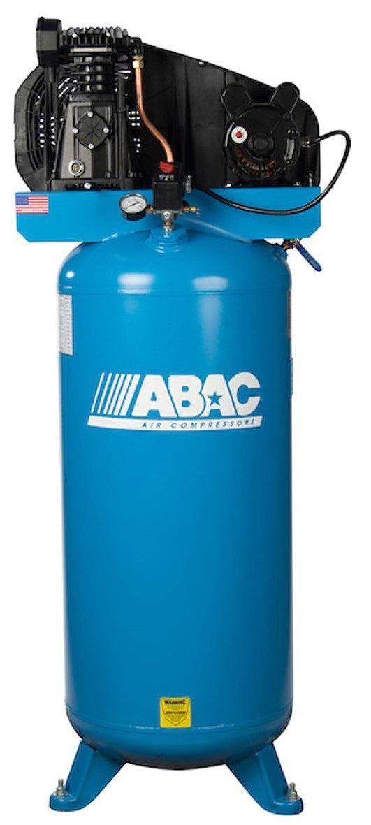 ABAC AB3-2160V1 3.5Hp 1 Stage 230V 1PH 60 Gallon Vertical Air Compressor 12.35CFM at 135PSI Max
