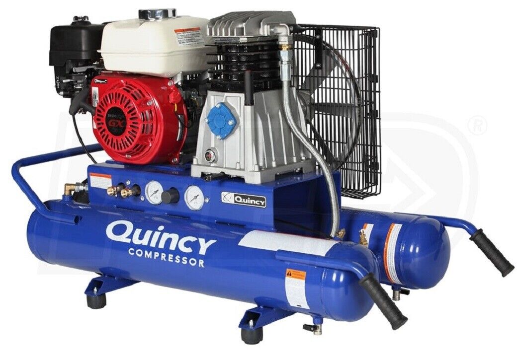 Quincy G15H8WQ 5.5HP 8Gallon 1Stage Honda Gas Powered Wheelbarrow Air Compressor